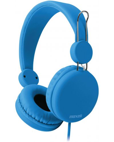 Слушалки с микрофон Maxell - HP Spectrum, сини - 1