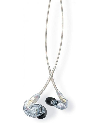 Слушалки Shure - SE215 Pro, прозрачни - 1