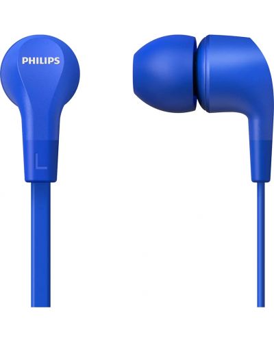 Слушалки с микрофон Philips - TAE1105BL, сини - 2