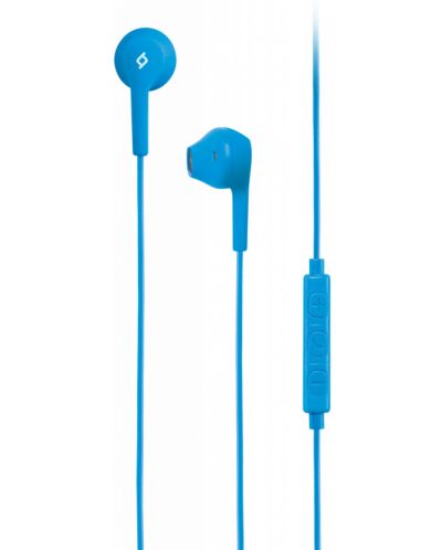 Слушалки с микрофон ttec - Rio In-Ear Headphones, сини - 1