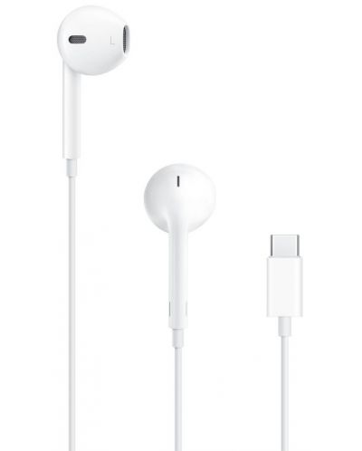 Слушалки с микрофон Apple - EarPods USB-C, бели - 1