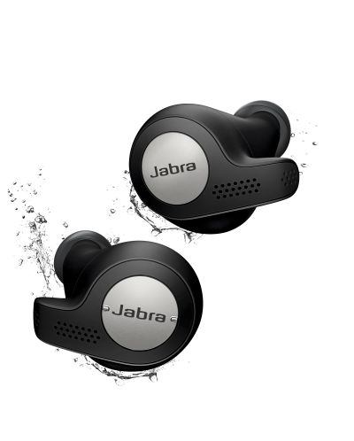 Безжични слушалки Jabra - Elite Active 65t, TWS, Titanium - 1