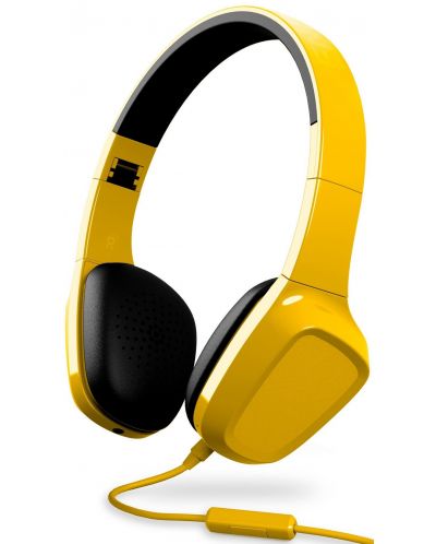 Слушалки с микрофон Energy Sistem - Headphones 1 Mic, жълти