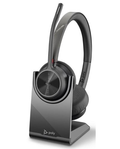 Слушалки с микрофон Poly - Voyager 4320 MS UC Stereo, USB-A, черни - 1