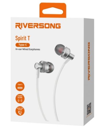 Слушалки с микрофон Riversong - Spirit T, бели - 4