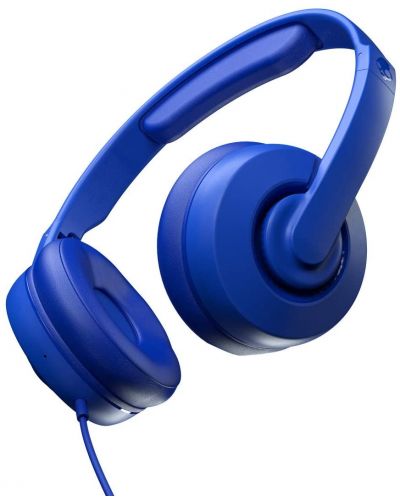 Детски слушалки с микрофон Skullcandy - Cassette Junior, сини - 2