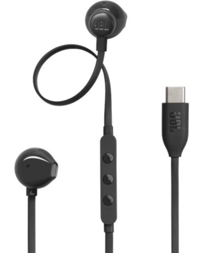 Слушалки с микрофон JBL - Tune 305C USB-C, черни - 1