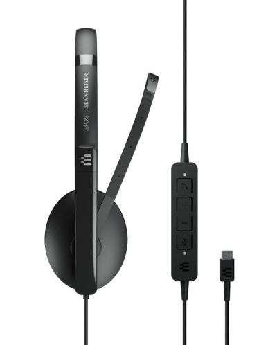 Слушалки с микрофон Sennheiser - EPOS SC 130, USB-C, черни - 4