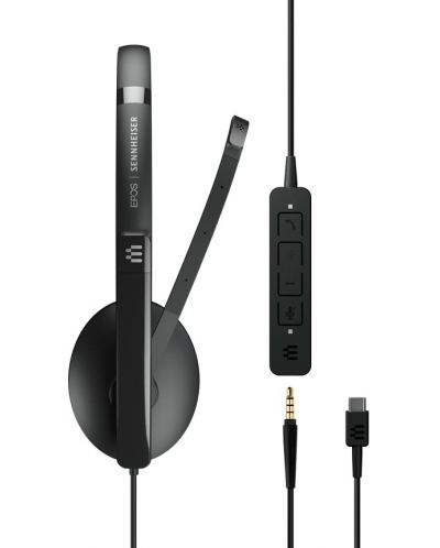 Слушалки с микрофон Sennheiser - EPOS SC 135, USB-C, черни - 4