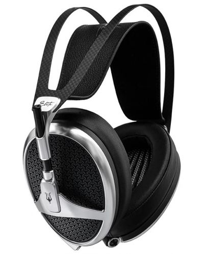 Слушалки Meze Audio - Elite XLR, Hi-Fi, черни/сребристи - 1