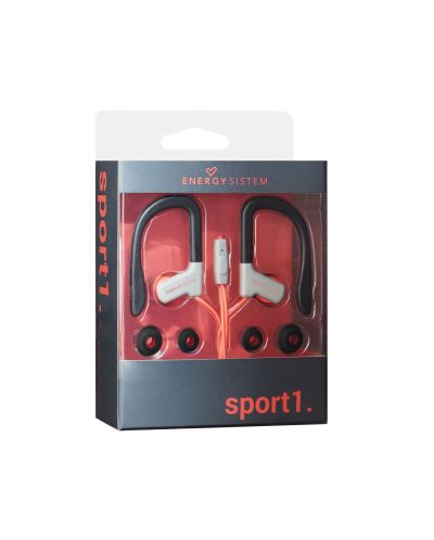 Слушалки Energy Sistem - Earphones Sport 1 Mic, червени - 5