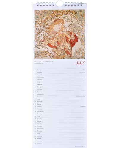 Slim Calendar 2018: Alphonse Mucha - 4