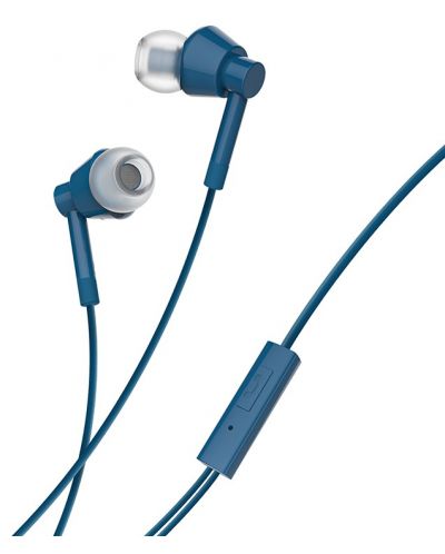 Слушалки с микрофон Nokia - Wired Buds WB-101, сини - 2