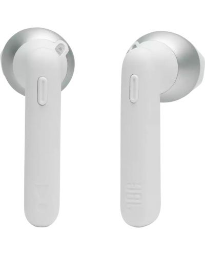 Безжични слушалки с микрофон JBL - T225 TWS, бели - 2