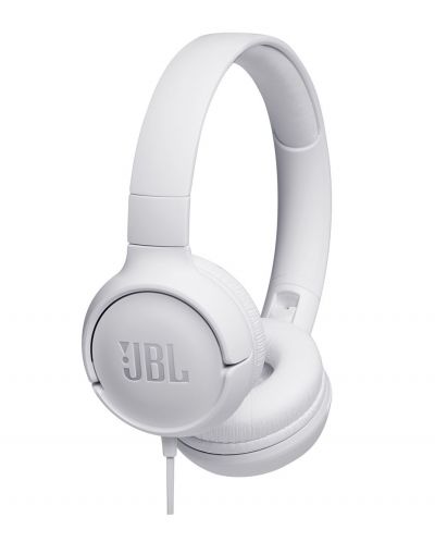 Слушалки JBL T500 - бели - 1