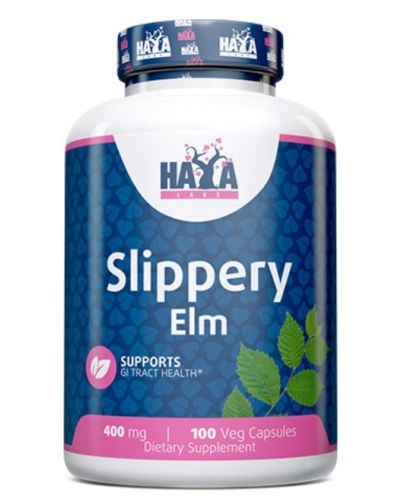 Slippery Elm, 400 mg, 100 капсули, Haya Labs - 1