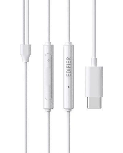 Слушалки с микрофон Edifier - P180 USB-C, бели - 4