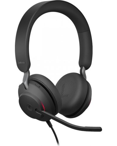 Слушалки с микрофон Jabra - Evolve2 40, MS, черни - 3