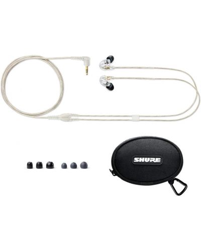 Слушалки Shure - SE215 Pro, прозрачни - 5