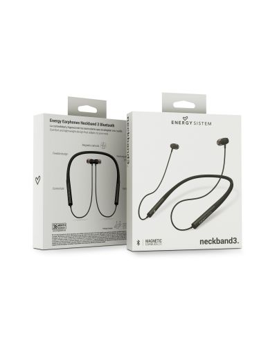Безжични слушалки Energy Sistem - Earphones Neckband 3, черни - 6