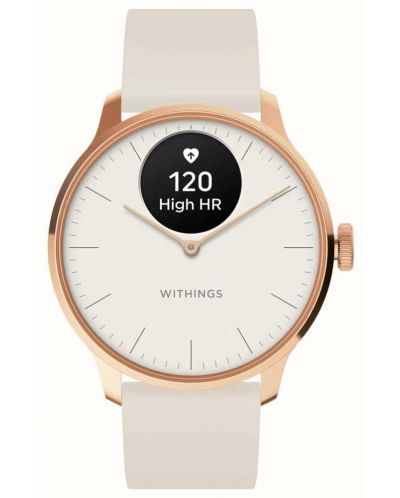 Смарт часовник Withings - Scanwatch Light, 37mm, бял - 2