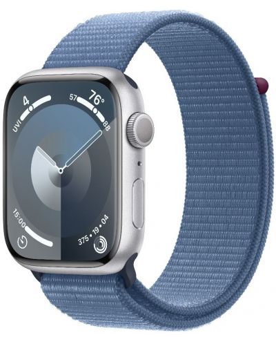 Смарт часовник Apple - Watch S9, 45mm, 1.9'', Winter Blue Sport Loop - 2