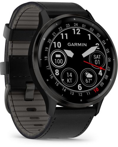 Смарт часовник Garmin - Venu 3, 45 mm, 1.4'', Slate Black/Leather - 3