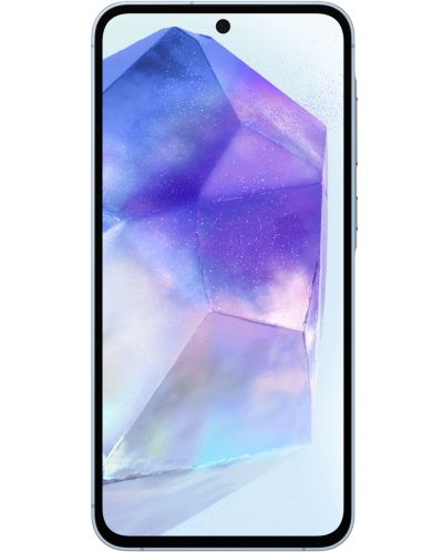 Смартфон Samsung Galaxy A55 5G, 8GB/128GB, син + Смарт гривна Galaxy Fit3, сива - 3