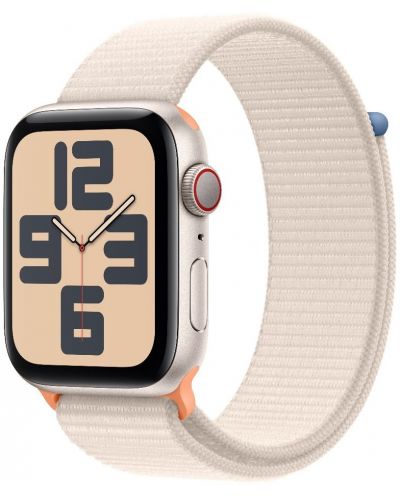 Смарт часовник Apple - Watch SE2 v2 Cellular, 44mm, Starlight Loop - 1