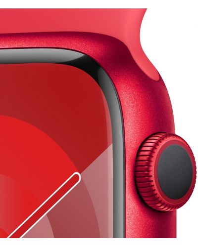 Смарт часовник Apple - Watch S9, 45mm, 1.9'', M/L, Product Red Sport - 3