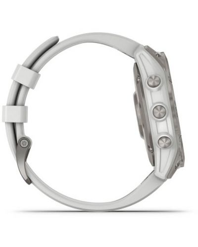 Смарт часовник Garmin - epix Sapphire, Gen 2, 33mm, сив/бял - 5