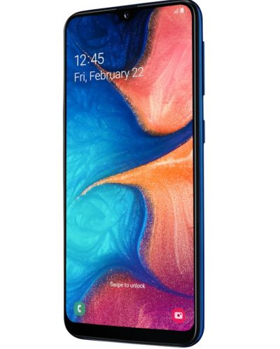 Смартфон Samsung Galaxy A20e - 5.8, 32GB, син - 2