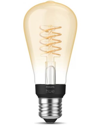 Смарт крушка Philips - Hue Filament, 7W, E27, ST64, dimmer - 3