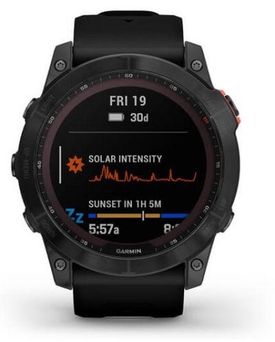Смарт часовник Garmin - fenix 7X Solar, 51mm, сив/черен - 3