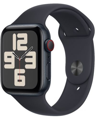 Смарт часовник Apple - Watch SE2 v2 Cellular, 44mm, S/M, Midnight Sport - 1