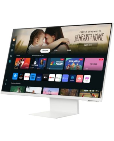 Смарт монитор Samsung - 32DM801, 32'', 4K, 60Hz, 4ms, VA, USB hub, бял - 3