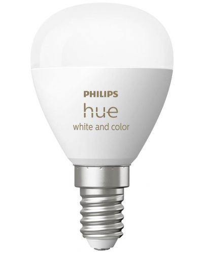 Смарт крушка Philips - Hue Ambiance Luster, 5.1W, E14, P45, RGB, dimmer - 4