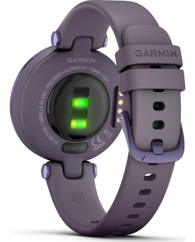 Смарт часовник Garmin - Lily Sport, 34mm, 0.84", лилав/сив - 6