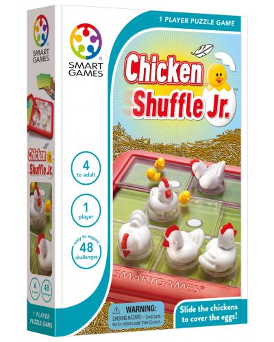 Детска логическа игра Smart Games Compact - Размести кокошките - 1