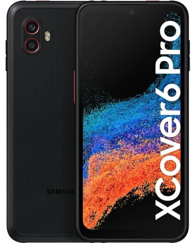 Смартфон Samsung - Galaxy Xcover 6 Pro 5G, 6.6'', 6GB/128 GB, Dual SIM, Enterprise Edition - Knox, Black - 1