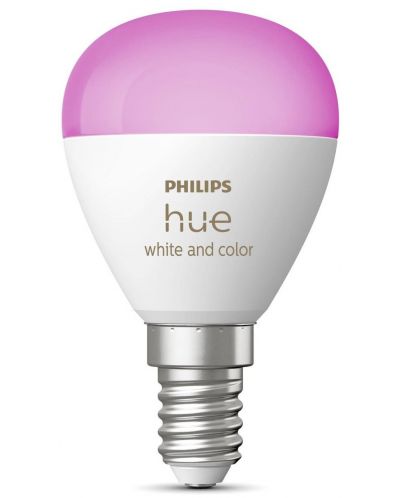 Смарт крушка Philips - Hue Ambiance Luster, 5.1W, E14, P45, RGB, dimmer - 3