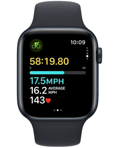 Смарт часовник Apple - Watch SE2 v2 Cellular, 44mm, M/L, Midnight Sport - 3