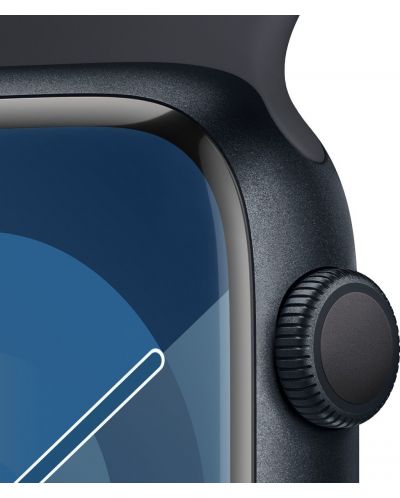 Смарт часовник Apple - Watch S9, 45mm, 1.9'', M/L, Midnight Sport - 3