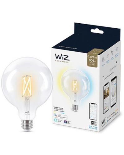 Смарт крушка WiZ - LED, 6.7W, G125. 7, бяла - 2