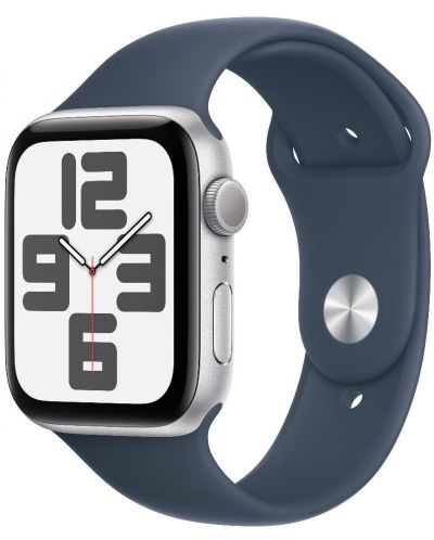 Смарт часовник Apple - Watch SE2 v2, 44mm, S/M, Storm Blue Sport - 2