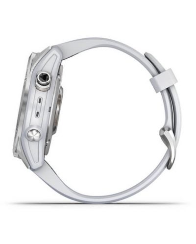 Смарт часовник Garmin - fenix 7S, 42mm, сребрист/бял - 6