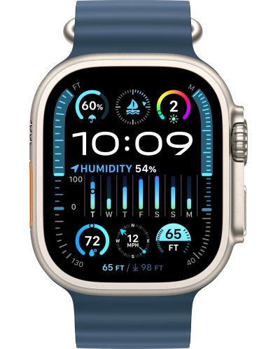 Смарт часовник Apple - Watch Ultra 2 Cell, 49mm, 1.92", Blue Ocean - 1