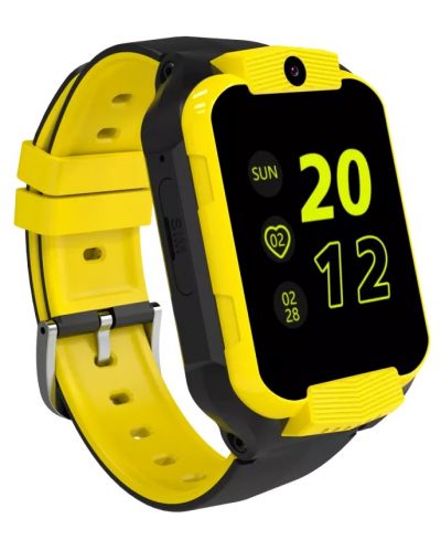 Смарт часовник Canyon - Cindy KW-41, 53mm, 1.69", жълт/черен - 2