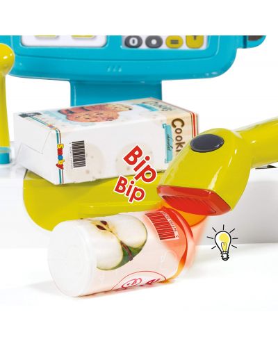 Детска играчка Smoby - Касов апарат, с аксесоари, син - 4