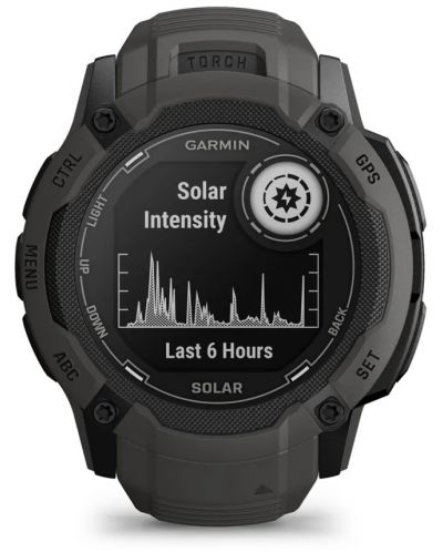 Смарт часовник Garmin - Instinct 2X Solar, 50mm, 1.1'', черен - 1